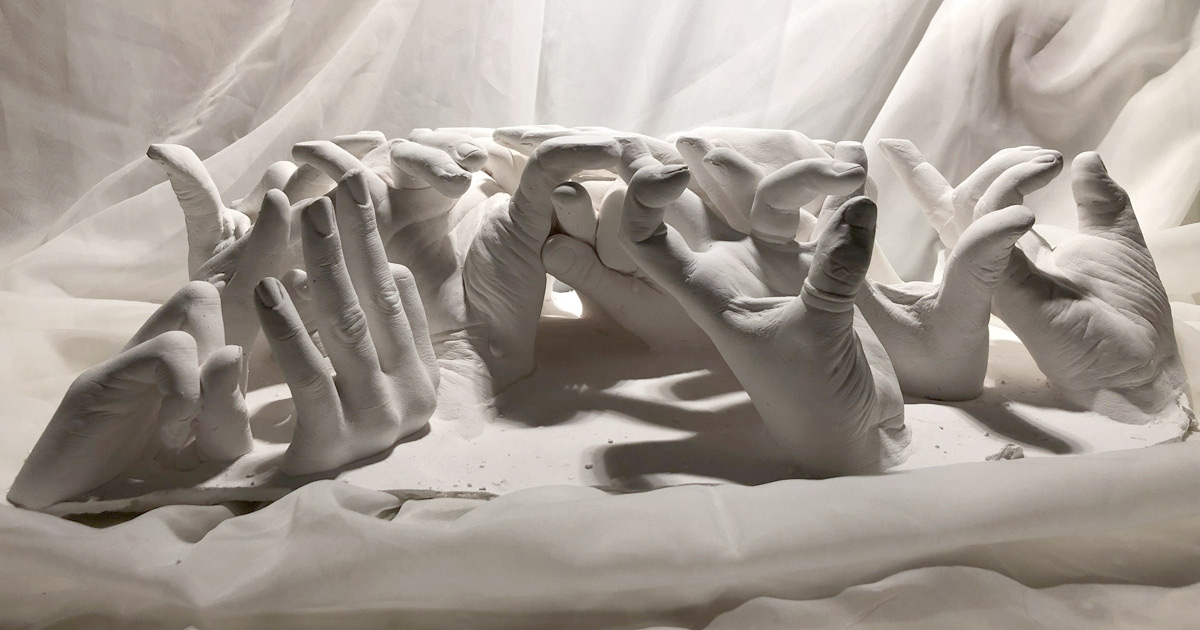 Foto: Skulptur der Hände