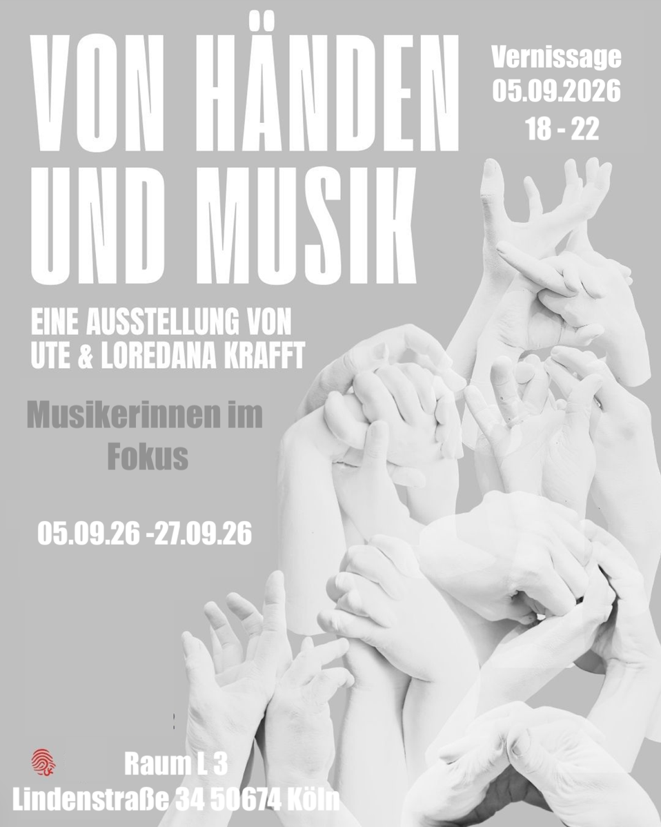 Plakat zur Ausstellung Musikerinnen im Fokus